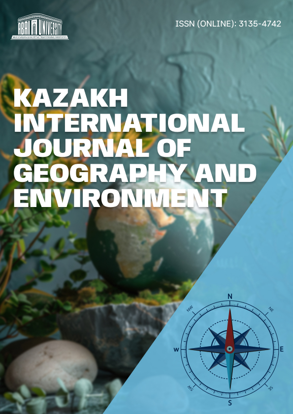 Journals Kazakh International Journal of Geography and Environment